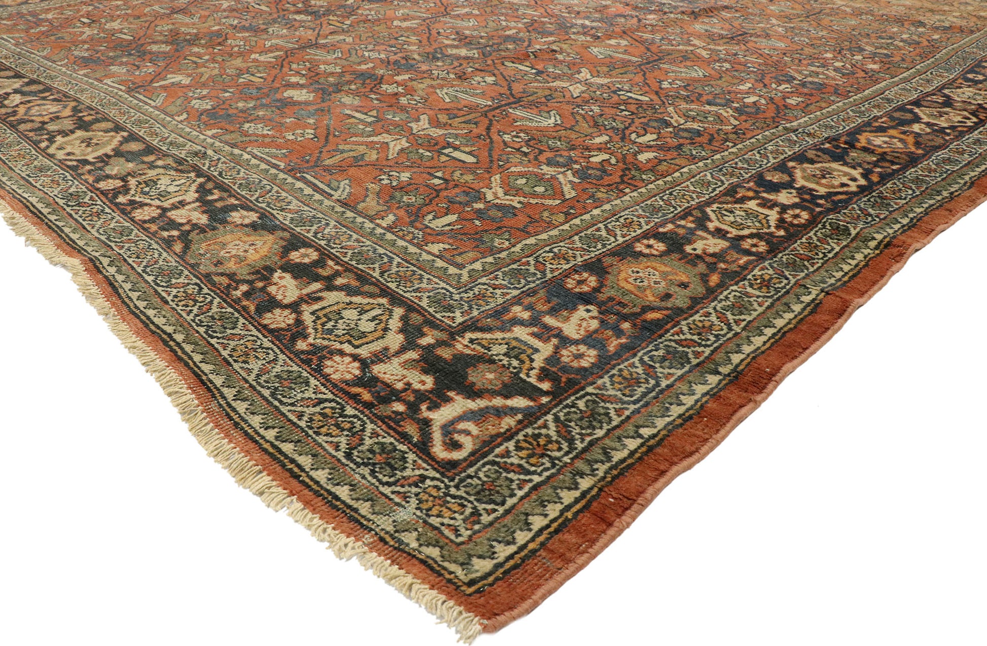 11 x 13 Antique Persian Mahal Rug 77077