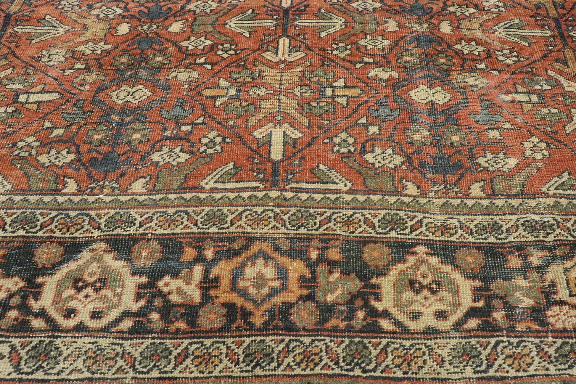 11 x 13 Antique Persian Mahal Rug 77077
