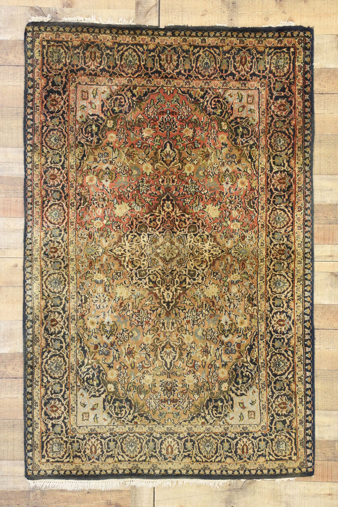 4 x 6 Vintage Kashan Rug 77080