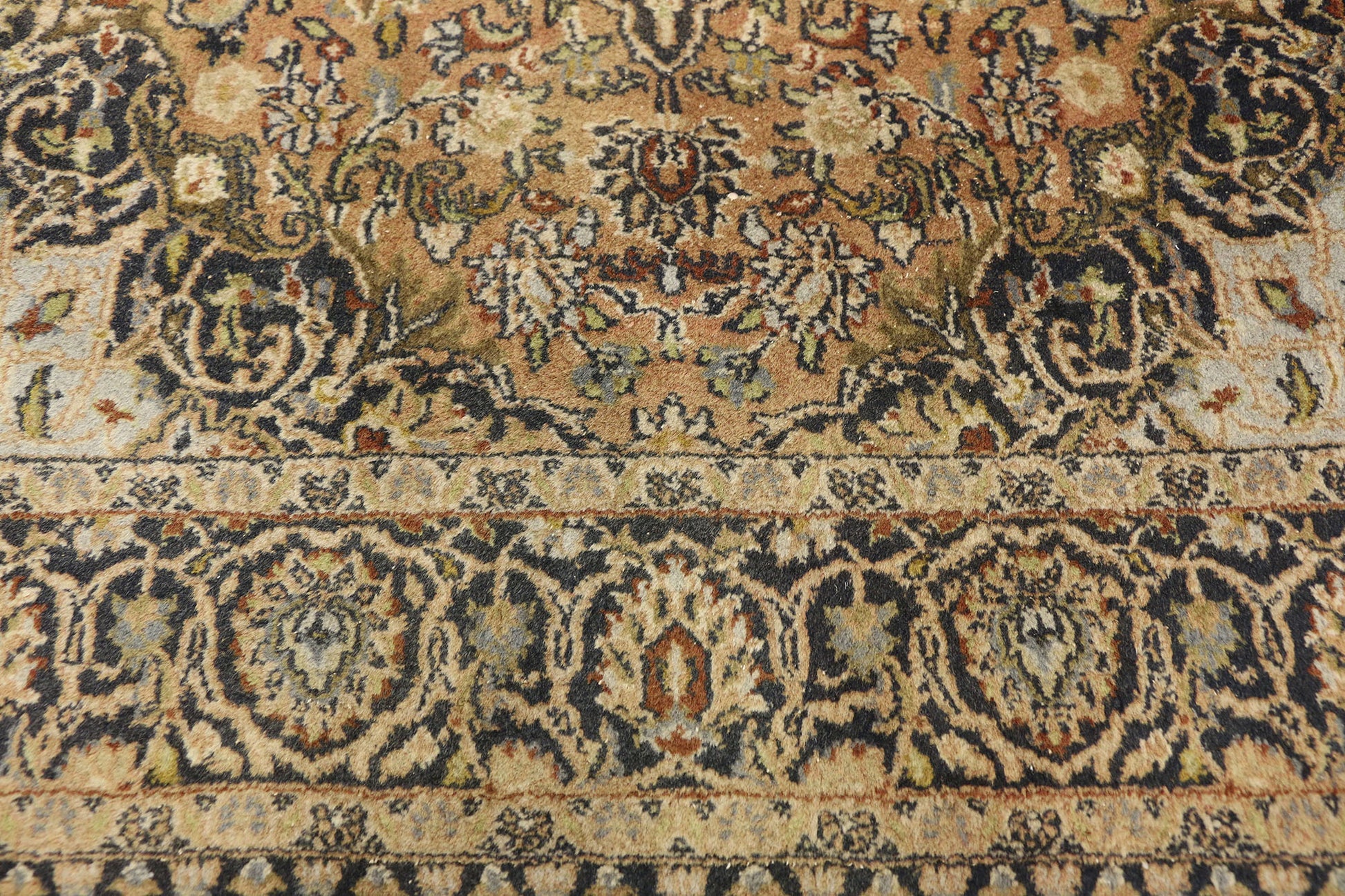 4 x 6 Vintage Kashan Rug 77080