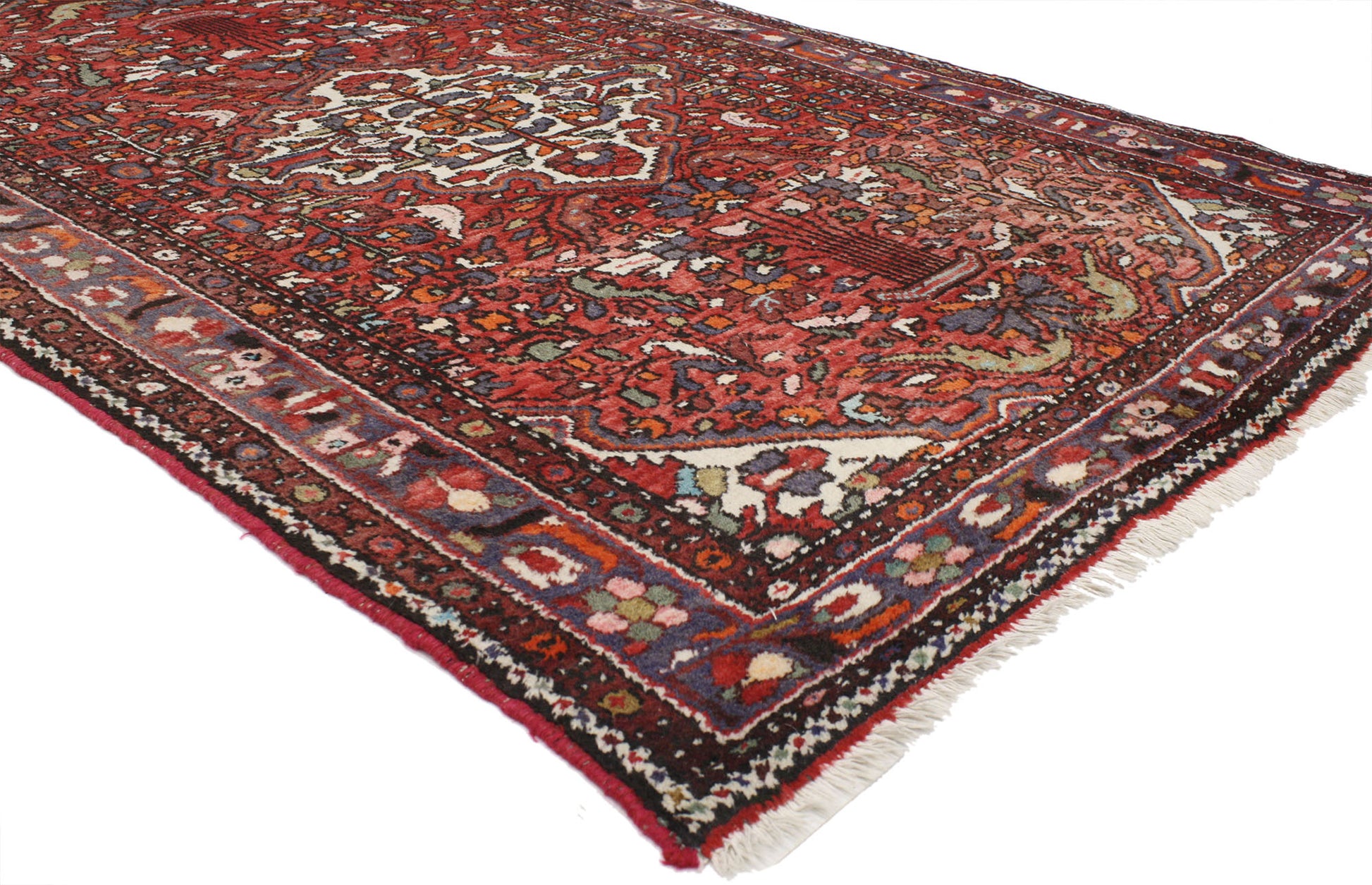 5 x 7 Vintage Hamadan Rug 77082