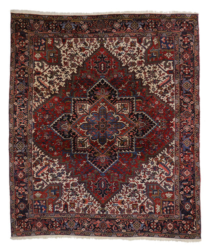 9 x 11 Vintage Heriz Rug 77087