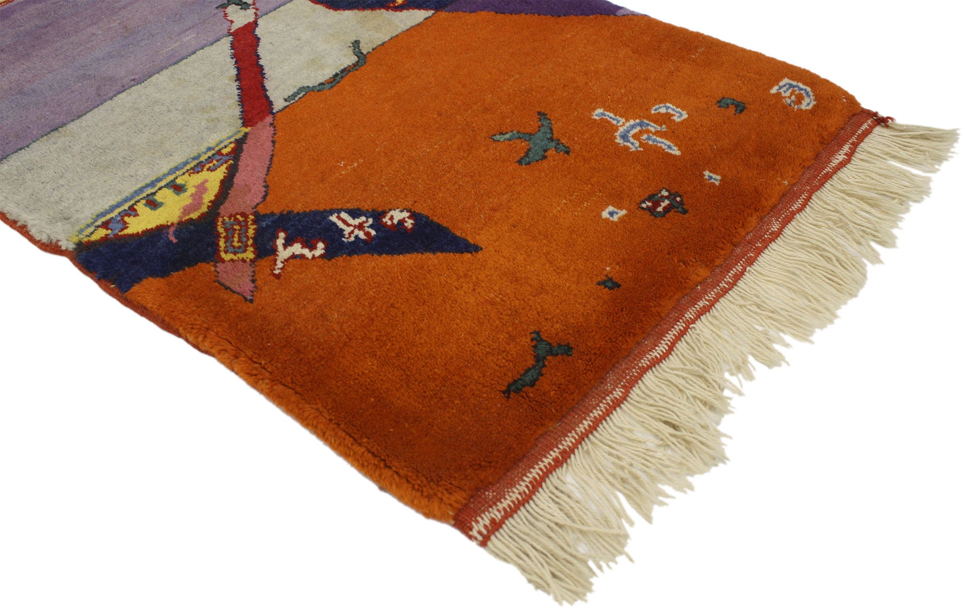 2 x 3 Vintage Chinese Art Deco Rug 77096