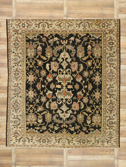 9 x 10 Antique Persian Sultanabad Rug 77104