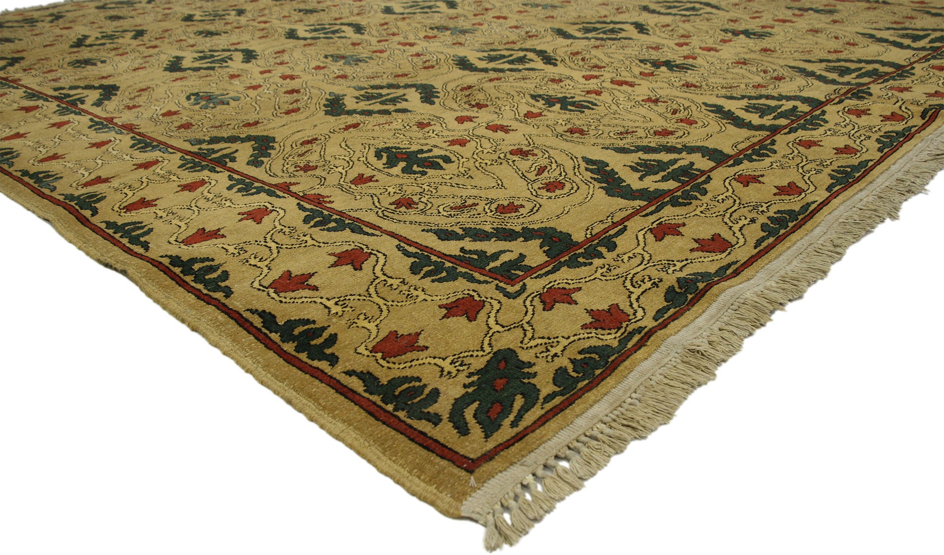 9 x 12 Vintage Turkish Oushak Rug 77111