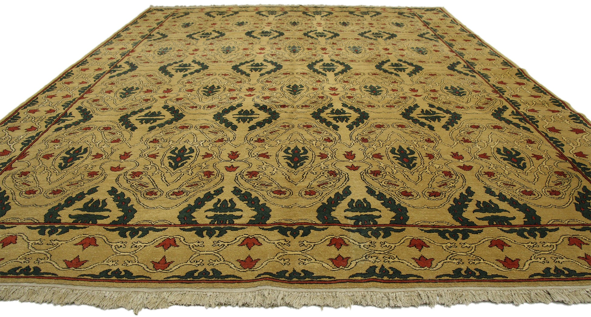 9 x 12 Vintage Turkish Oushak Rug 77111