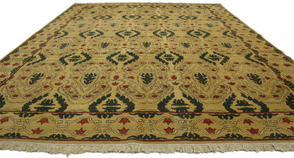 9 x 12 Vintage Turkish Oushak Rug 77111