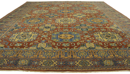 10 x 13 Vintage Turkish Oushak Rug 77113