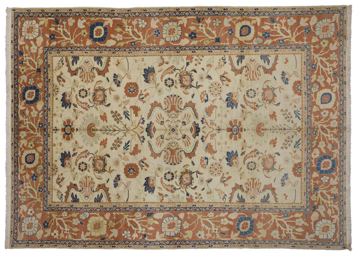 10 x 13 Vintage Persian Mahal Rug 77114