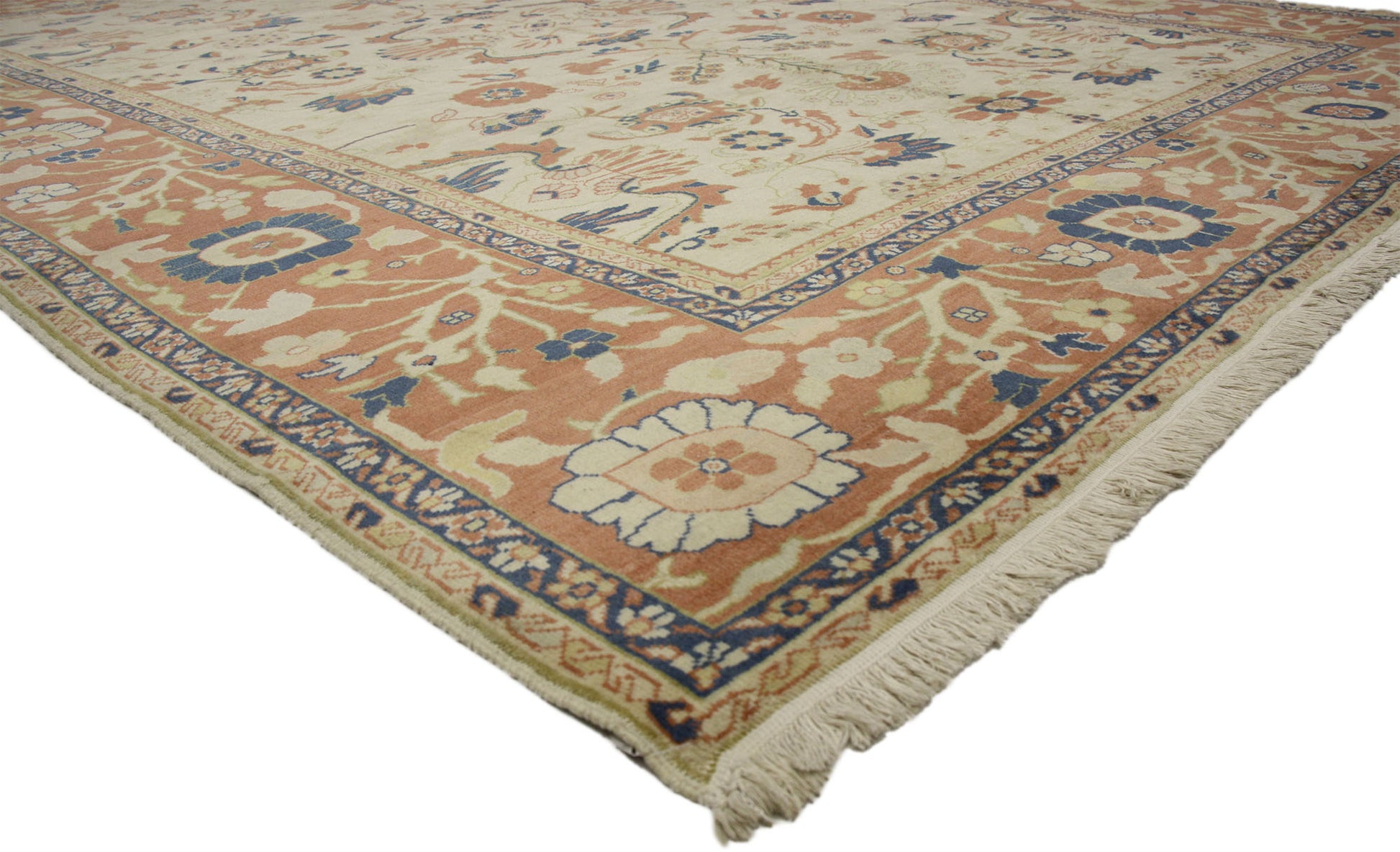 10 x 13 Vintage Persian Mahal Rug 77114