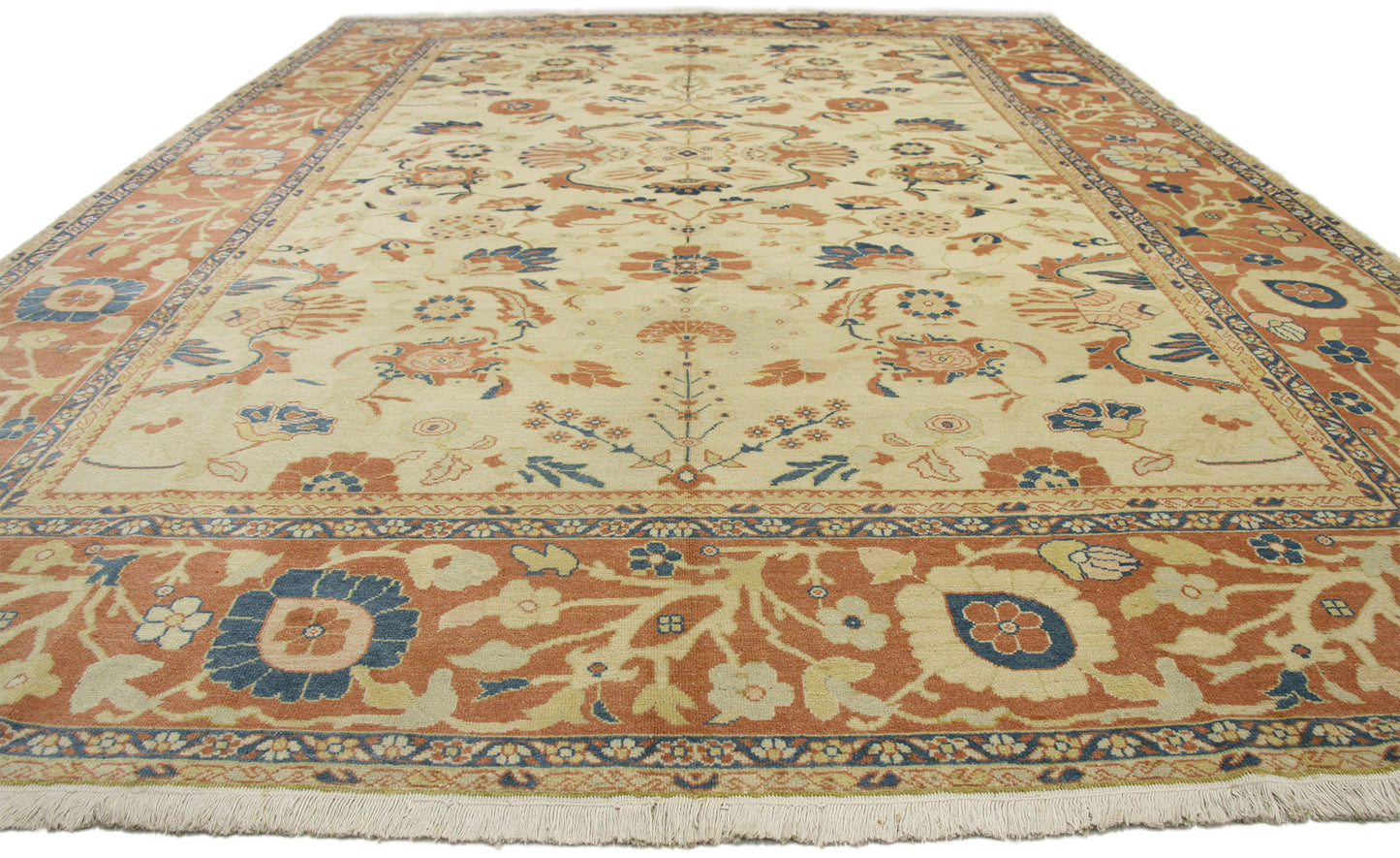 10 x 13 Vintage Persian Mahal Rug 77114