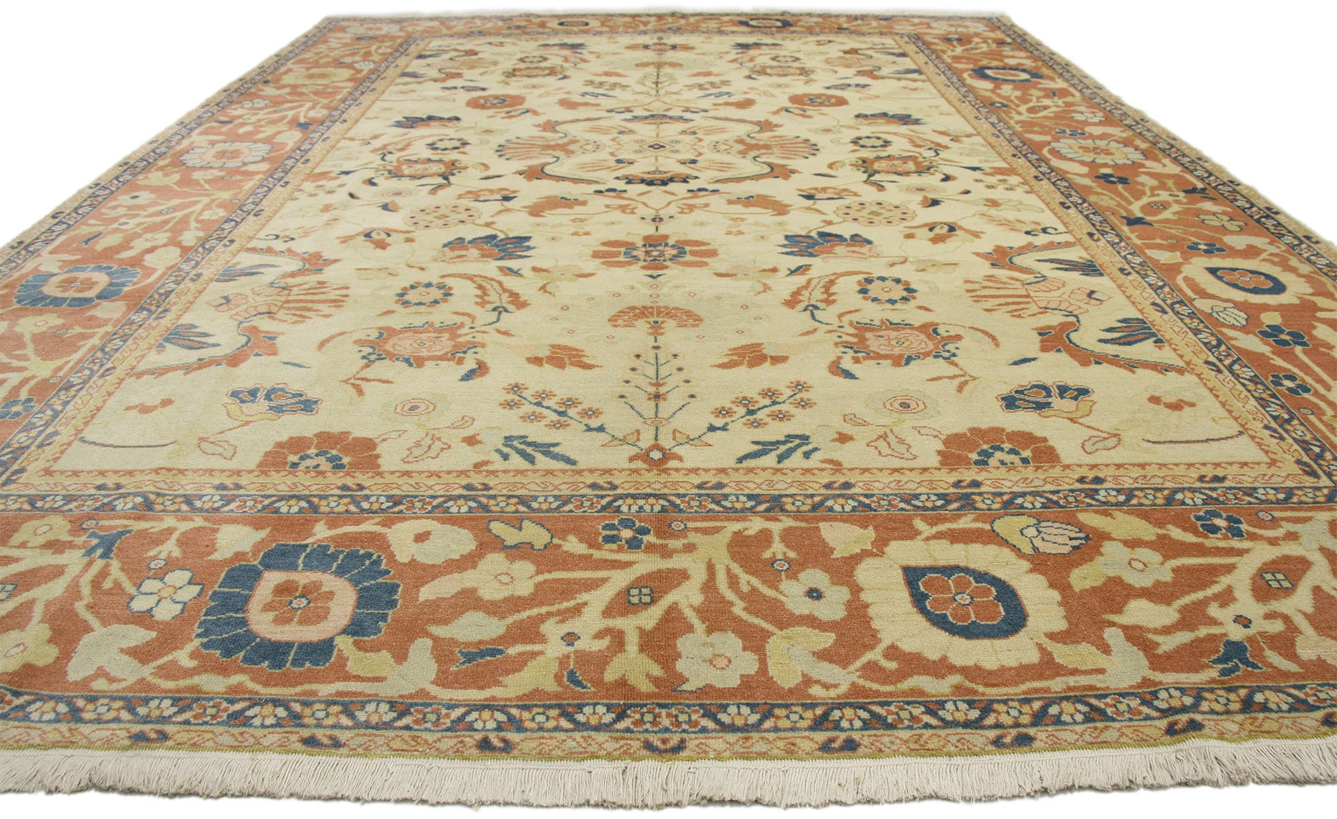 10 x 13 Vintage Persian Mahal Rug 77114