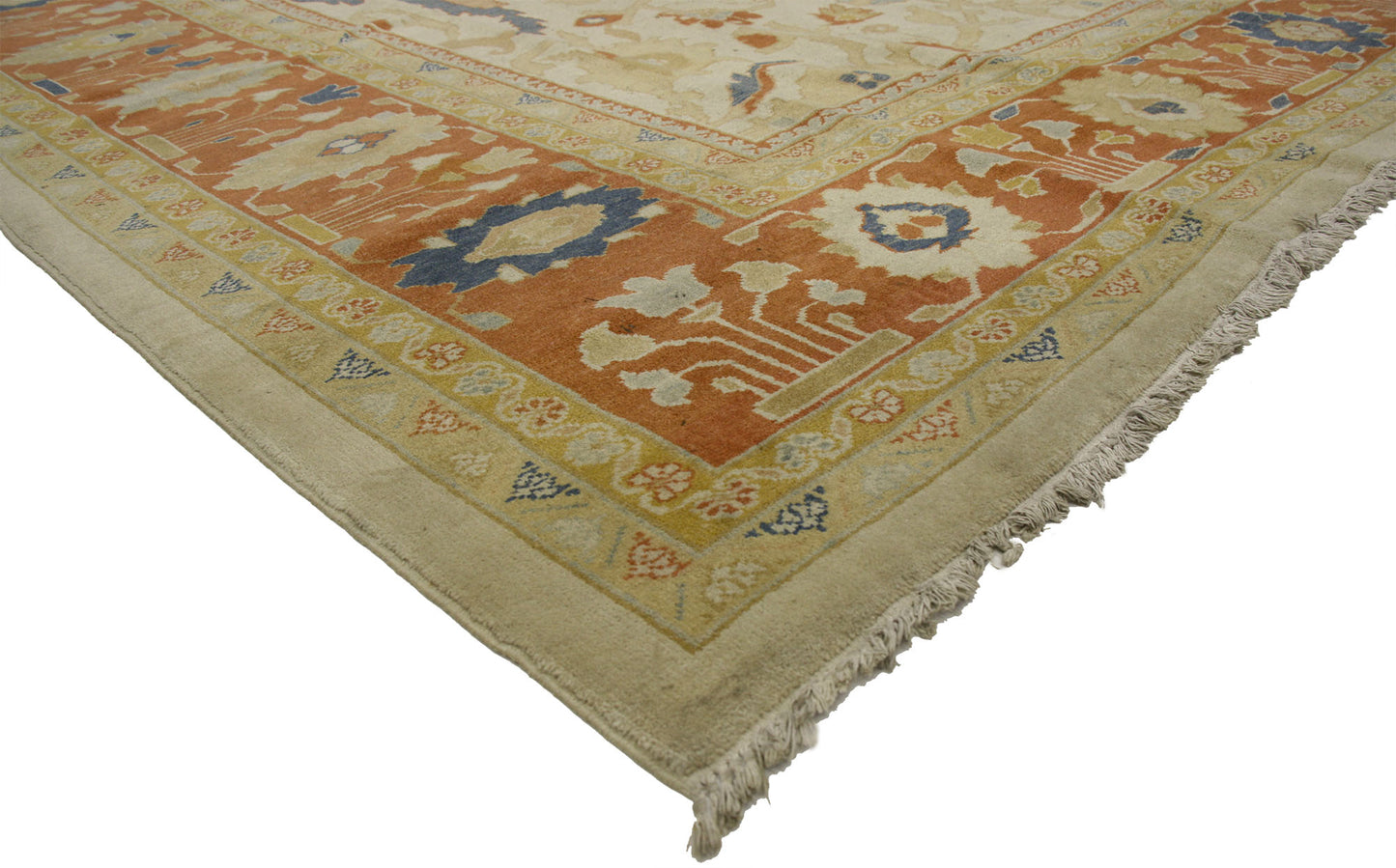 10 x 14 Vintage Persian Mahal Rug 77117