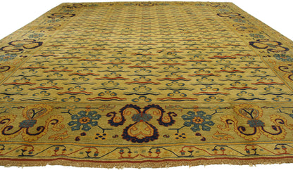 11 x 14 Vintage Turkish Oushak Rug 77119