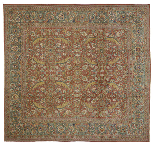 12 x 13 Vintage Turkish Oushak Rug 77120