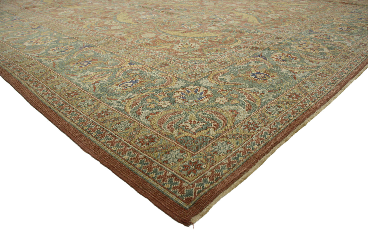 12 x 13 Vintage Turkish Oushak Rug 77120