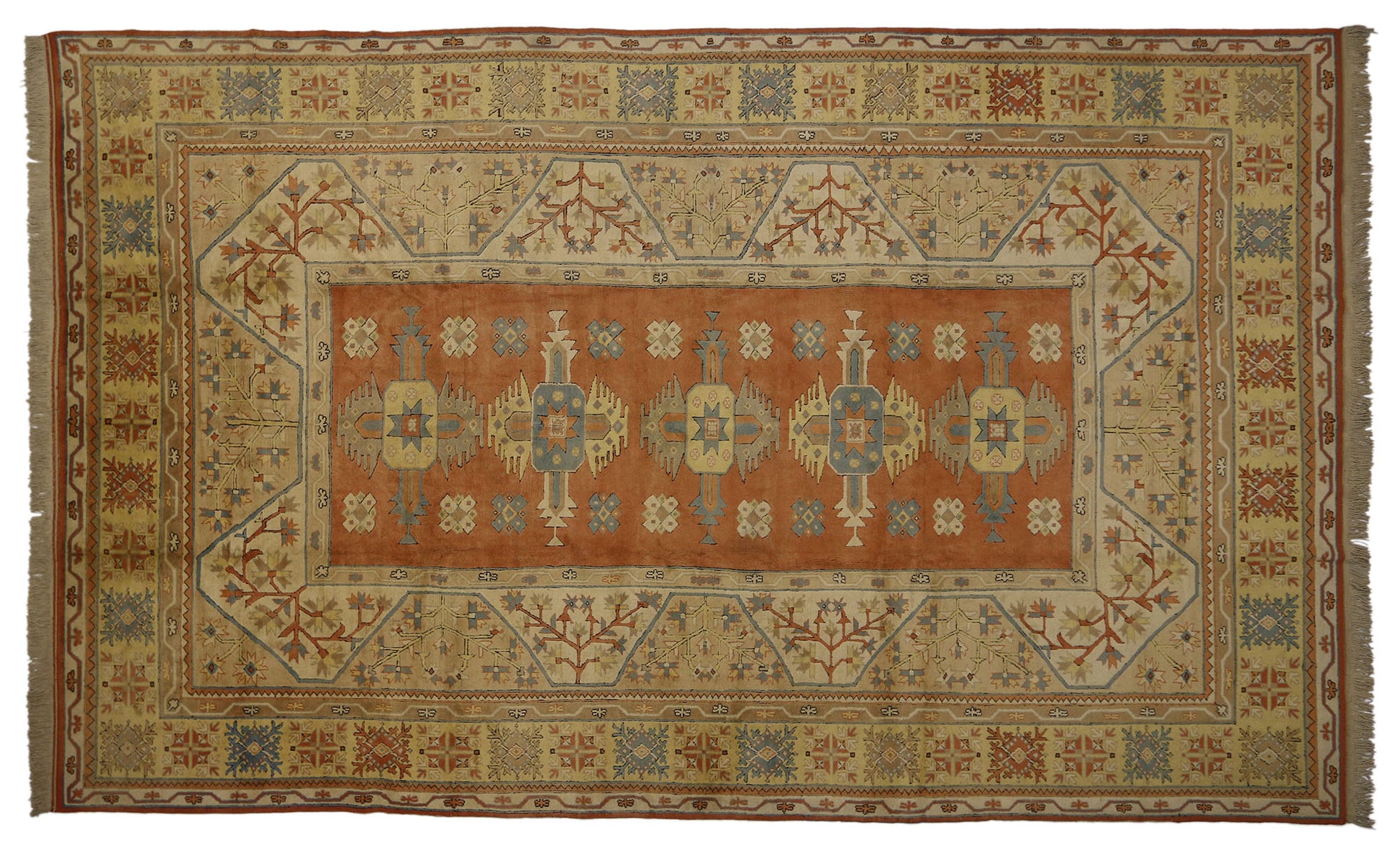 12 x 19 Vintage Turkish Oushak Rug 77123