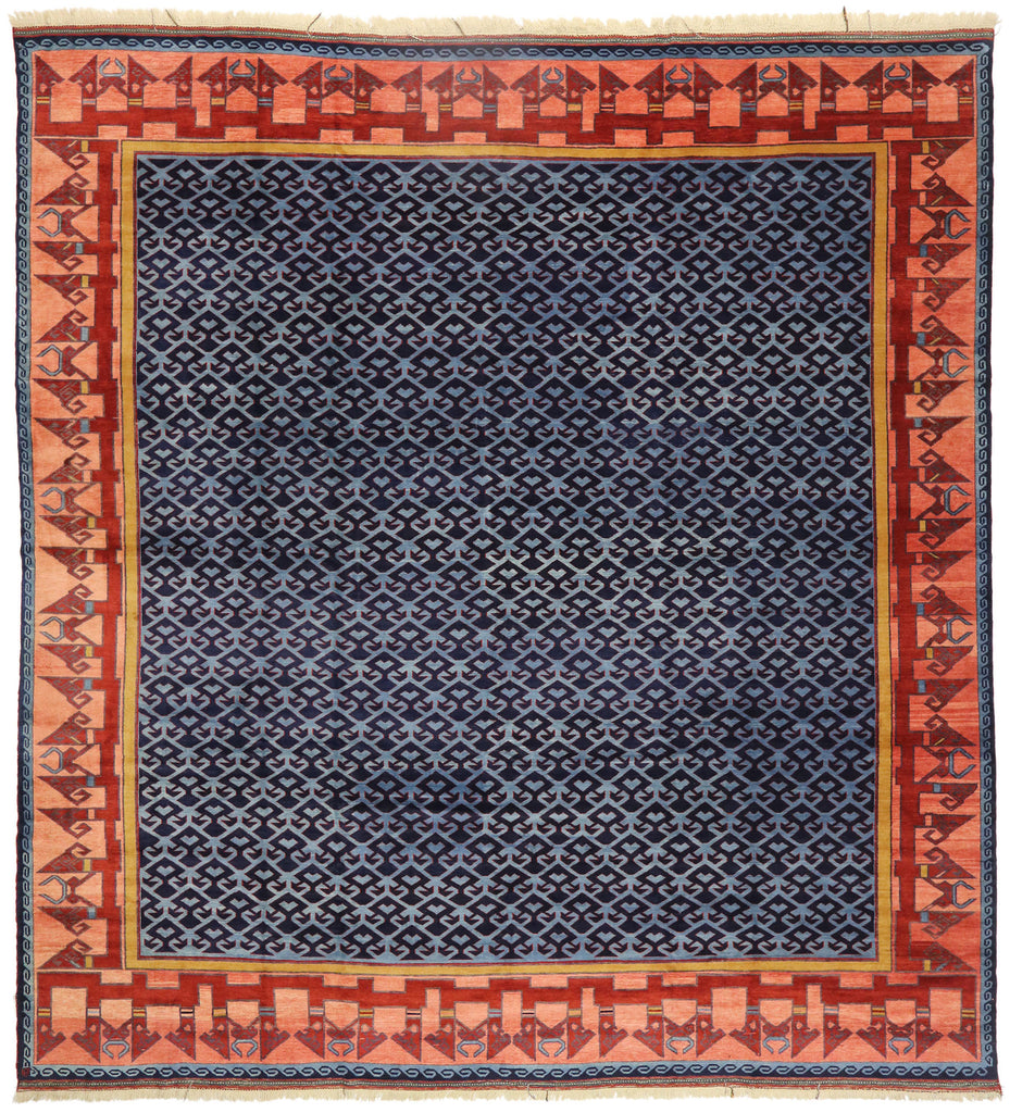 14 x 15 Vintage Turkish Oushak Rug 77124