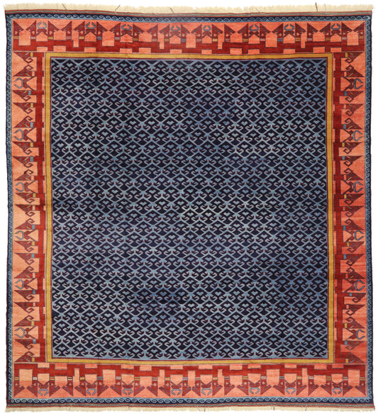 14 x 15 Vintage Turkish Oushak Rug 77124