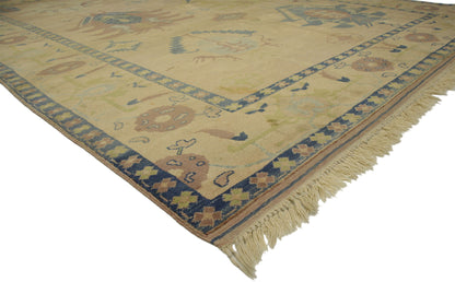 9 x 13 Vintage Oushak Rug 77125