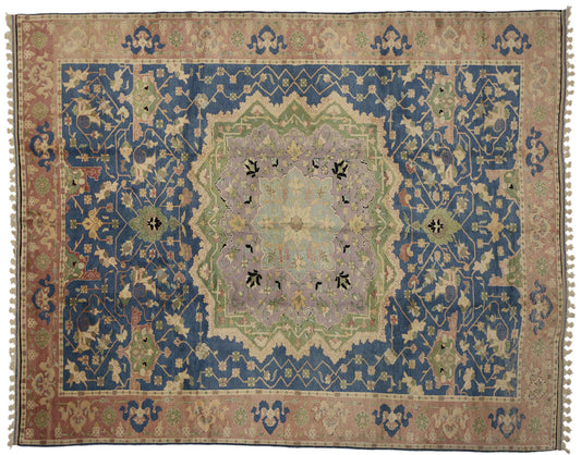 11 x 13 Vintage Turkish Oushak Rug 77126