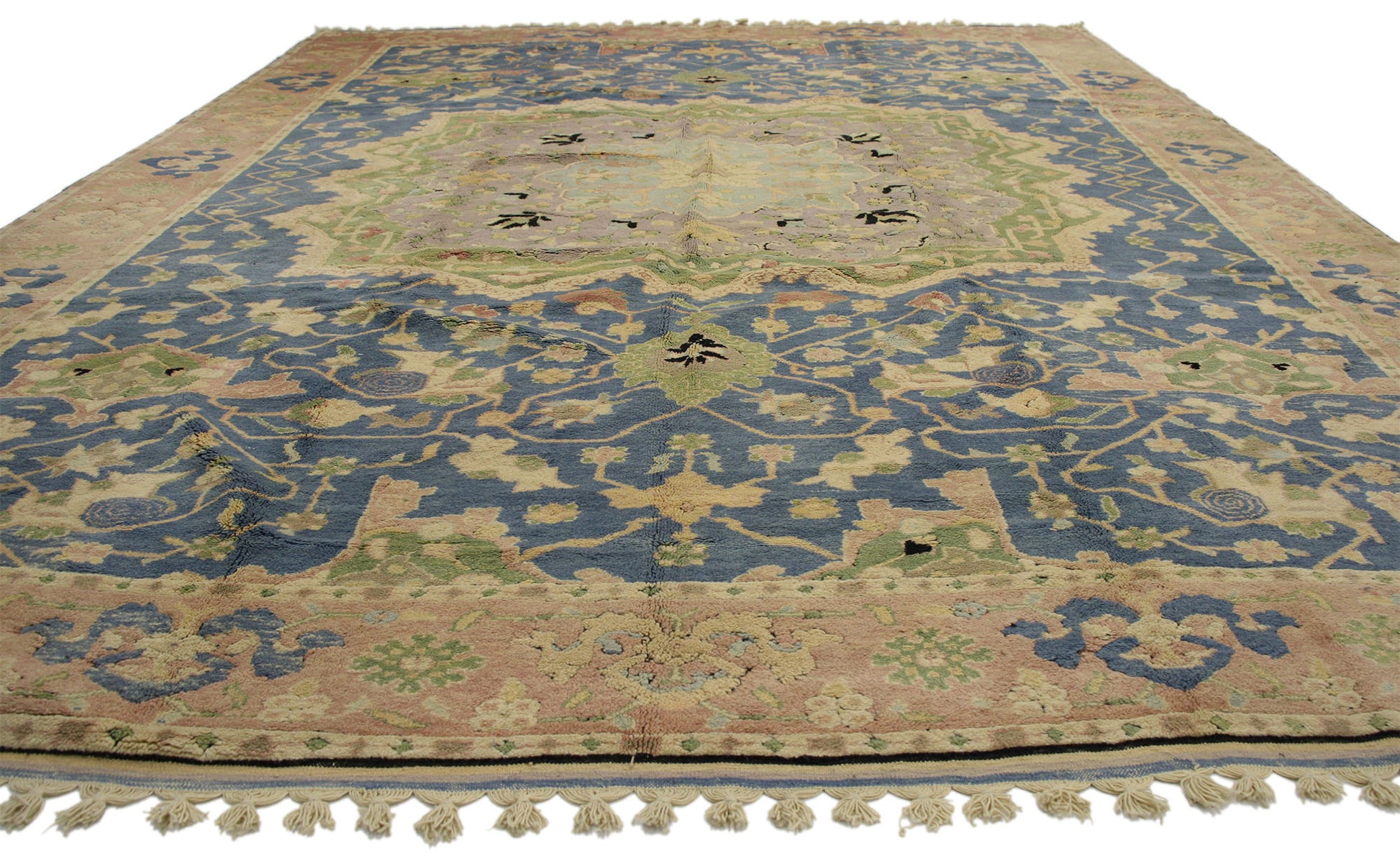 11 x 13 Vintage Turkish Oushak Rug 77126