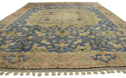11 x 13 Vintage Turkish Oushak Rug 77126