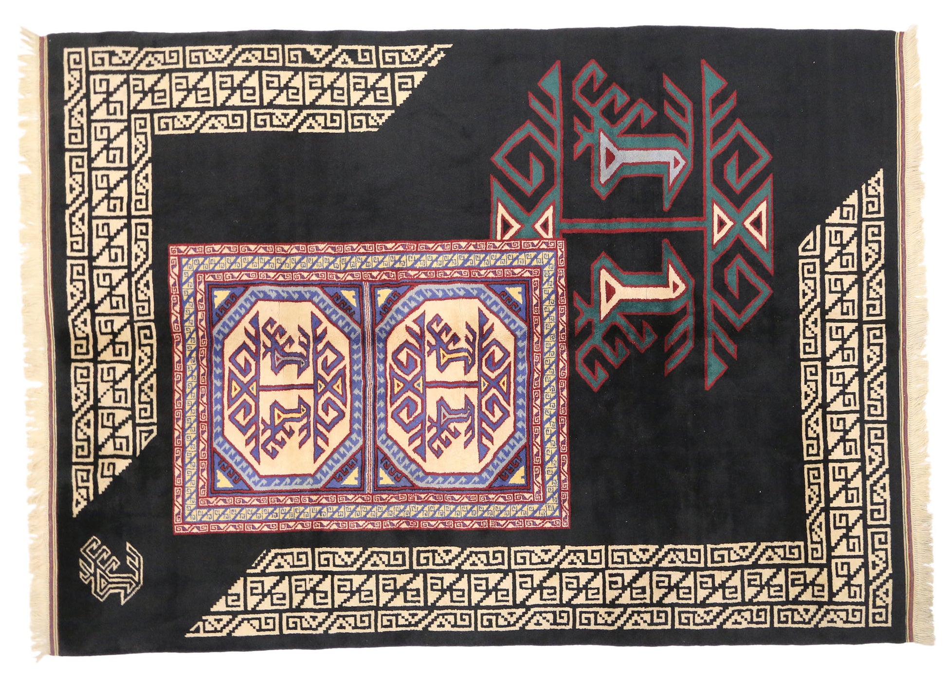 7 x 10 Vintage Oushak Rug 77130