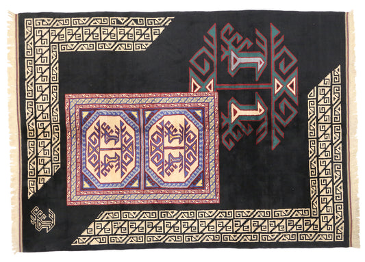 7 x 10 Vintage Oushak Rug 77130