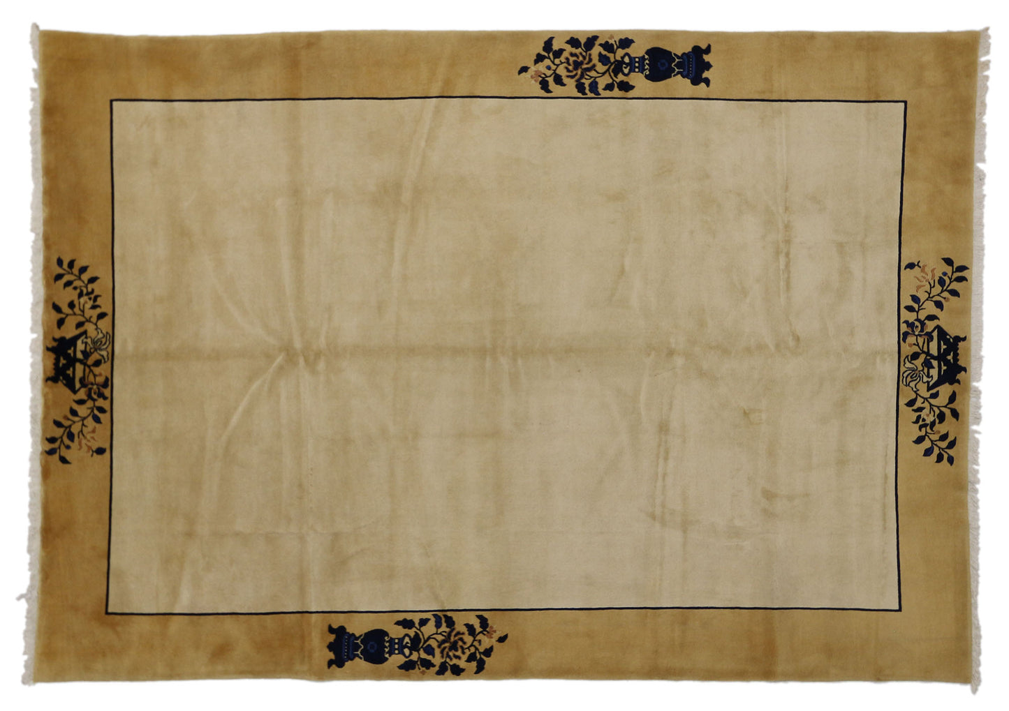 7 x 10 Vintage Chinese Art Deco Style Rug 77131