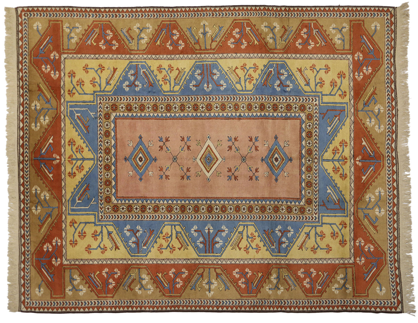 10 x 13 Vintage Oushak Rug 77132