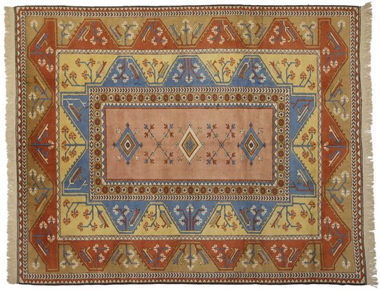 10 x 13 Vintage Oushak Rug 77132
