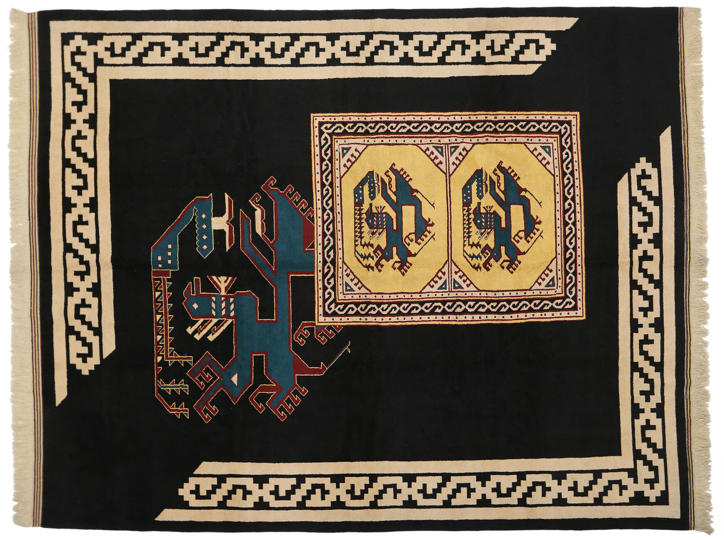 10 x 13 Vintage Oushak Rug 77133