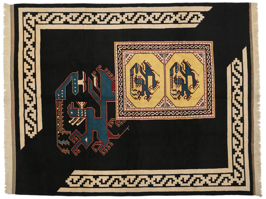 10 x 13 Vintage Oushak Rug 77133