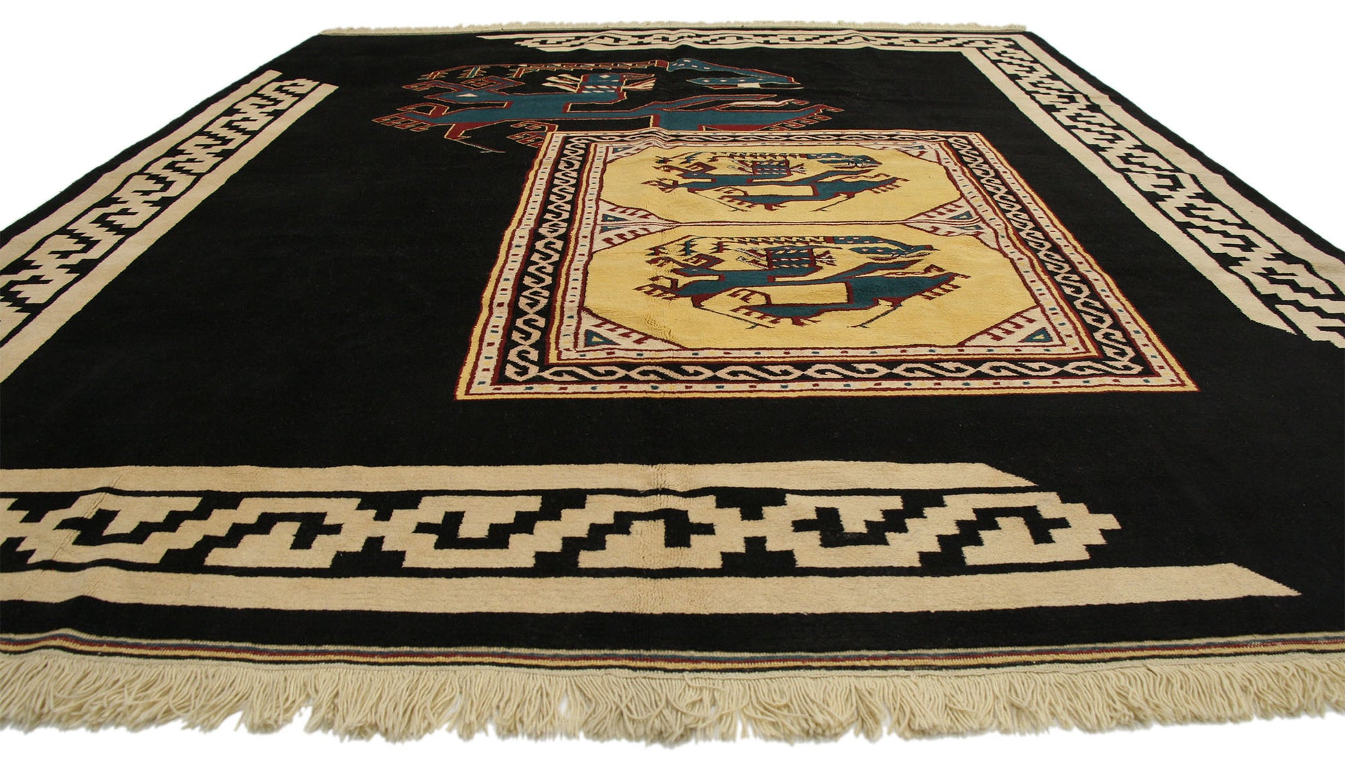 10 x 13 Vintage Oushak Rug 77133