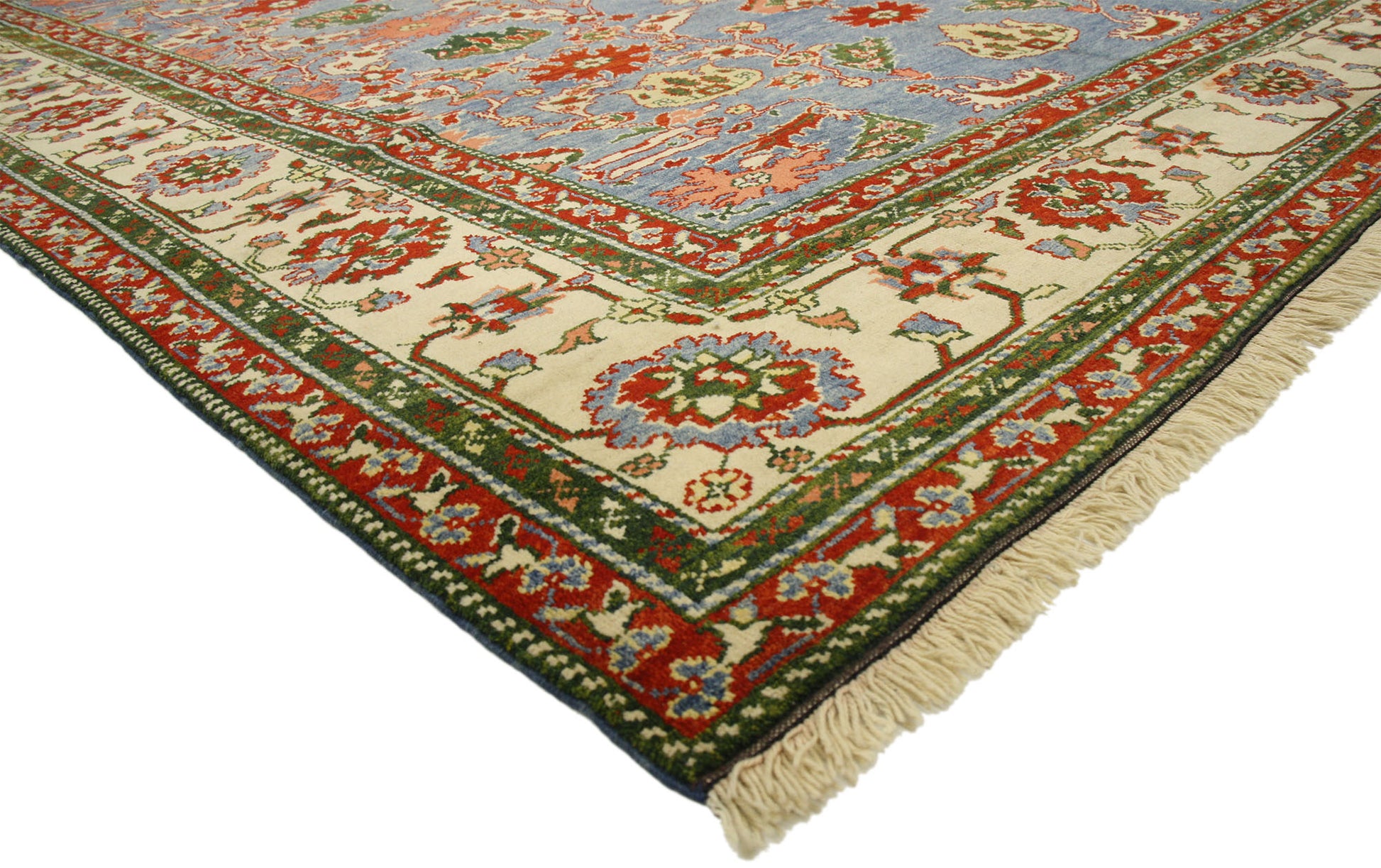 9 x 12 Vintage Turkish Oushak Rug 77134