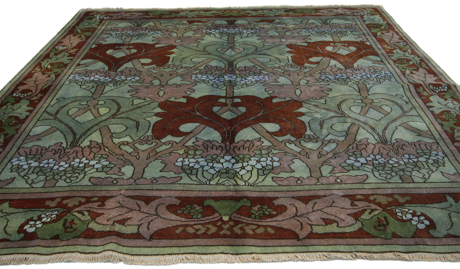 7 x 7 Vintage Turkish Oushak Rug 77135