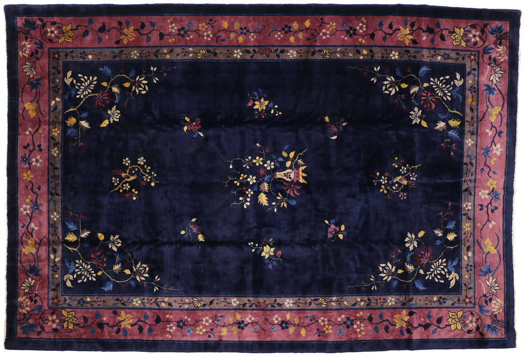 10 x 15 Antique Chinese Mandarin Rug 77139