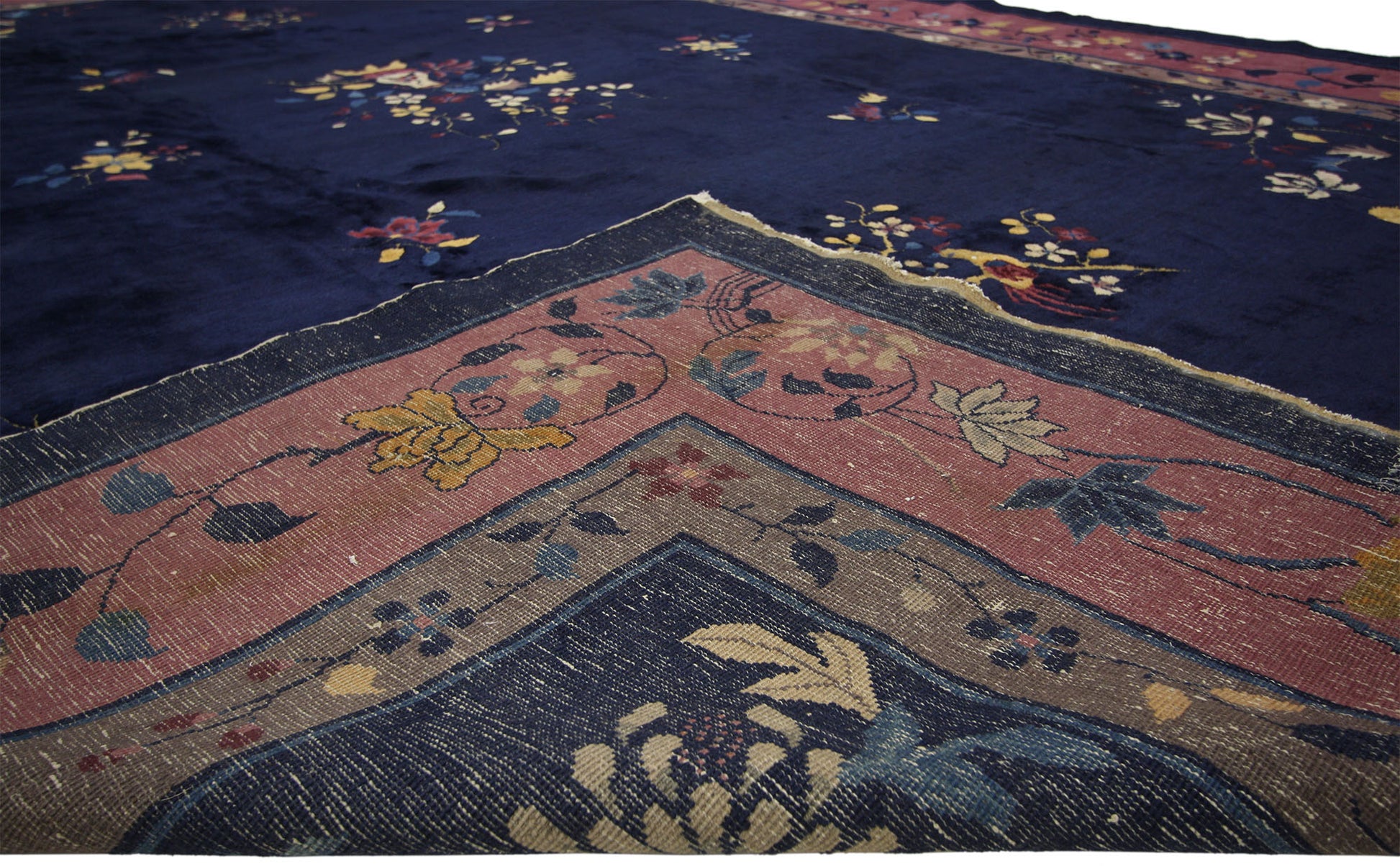 10 x 15 Antique Chinese Mandarin Rug 77139