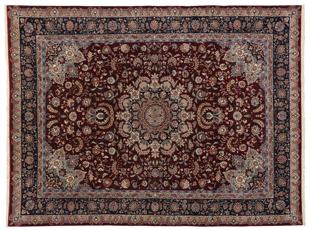 9 x 12 Vintage Chinese Tabriz Rug 77142