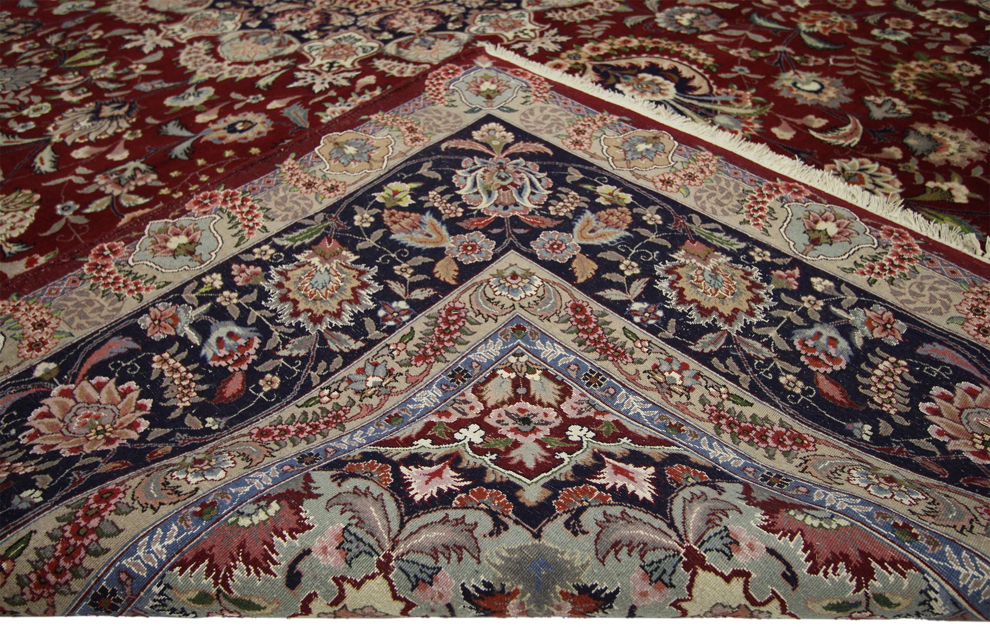 9 x 12 Vintage Chinese Tabriz Rug 77142