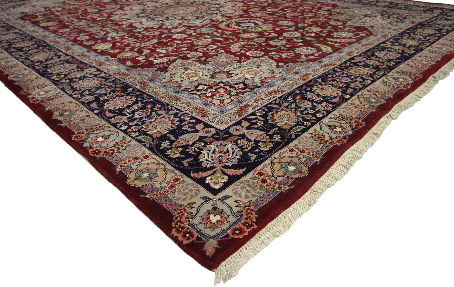 9 x 12 Vintage Chinese Tabriz Rug 77142