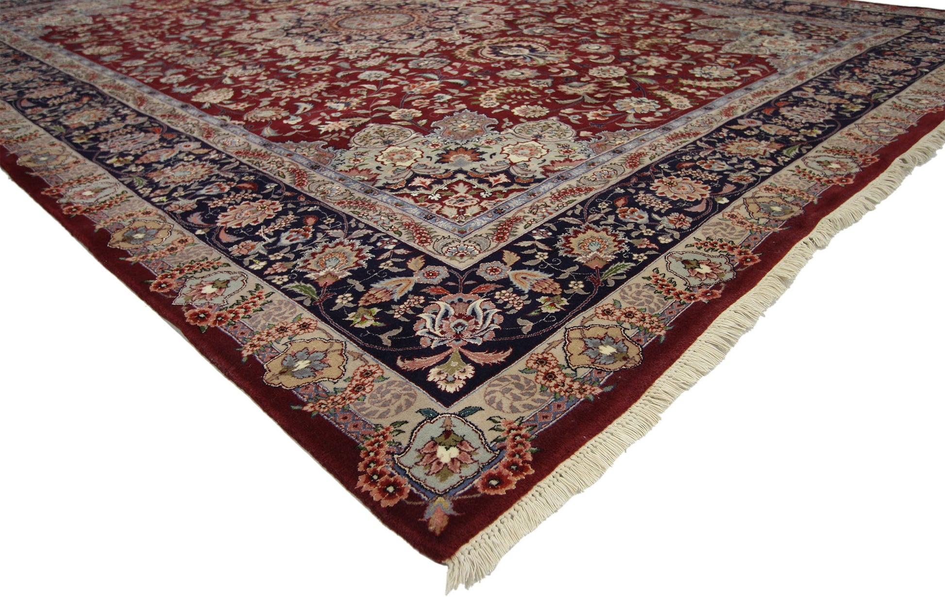 9 x 12 Vintage Chinese Tabriz Rug 77142