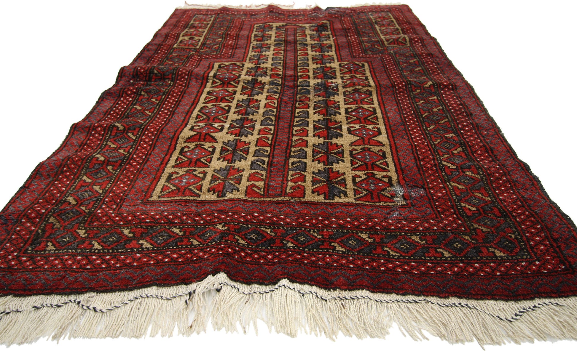 3 x 4 Vintage Turkish Turkoman Rug 77144