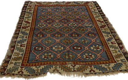 3 x 4 Antique Caucasian Shirvan Rug 77146