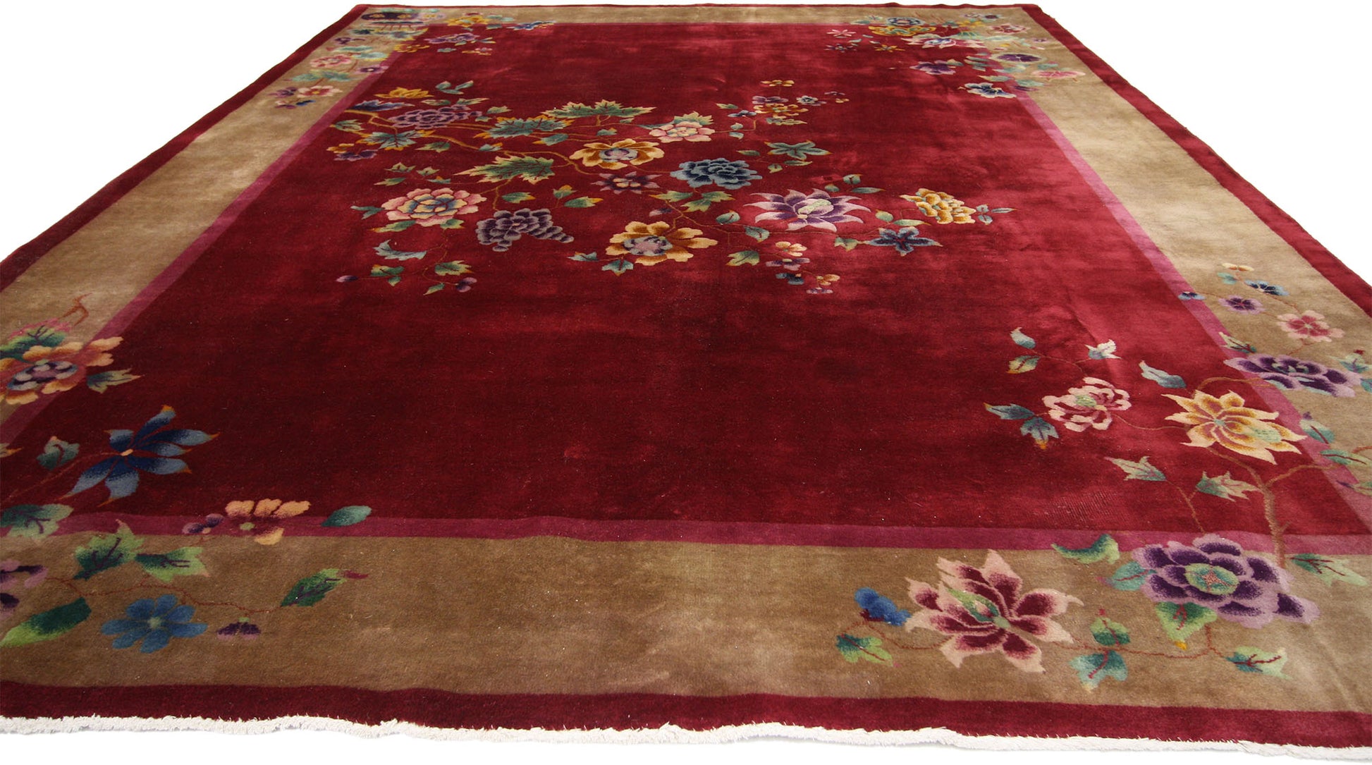9 x 11 Antique Art Deco Rug 77147