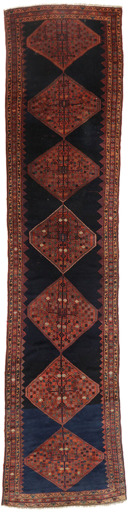 4 x 16 Antique Persian Kurdish Rug 77151