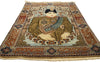 2 x 3 Antique Persian Mohtasham Kashan Pictorial Rug 77162