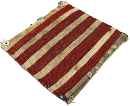 1 x 1 Antique Persian Semnan Rug 77165