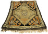 1 x 2 Antique Turkish Oushak Rug 77166